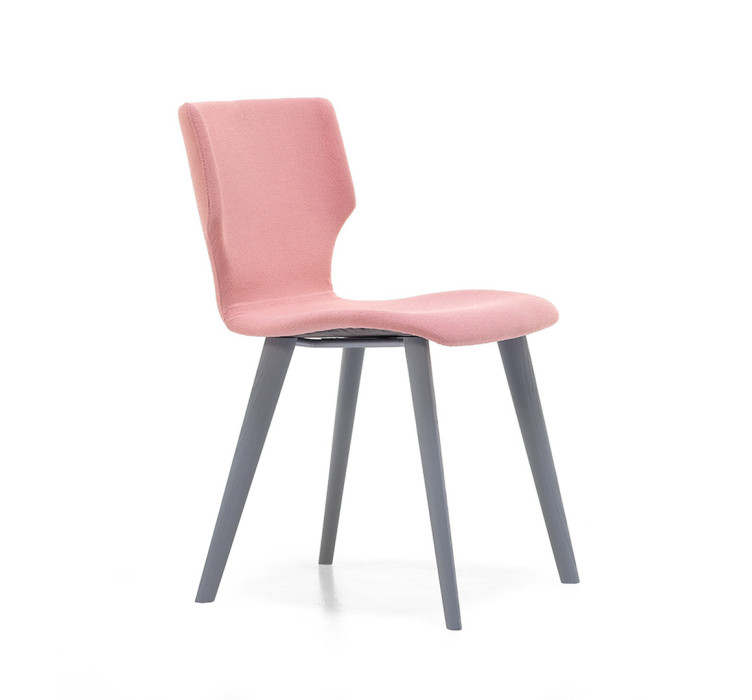Стул Pop 2411 Pink/Grey (2411.125SE RAL7042)1